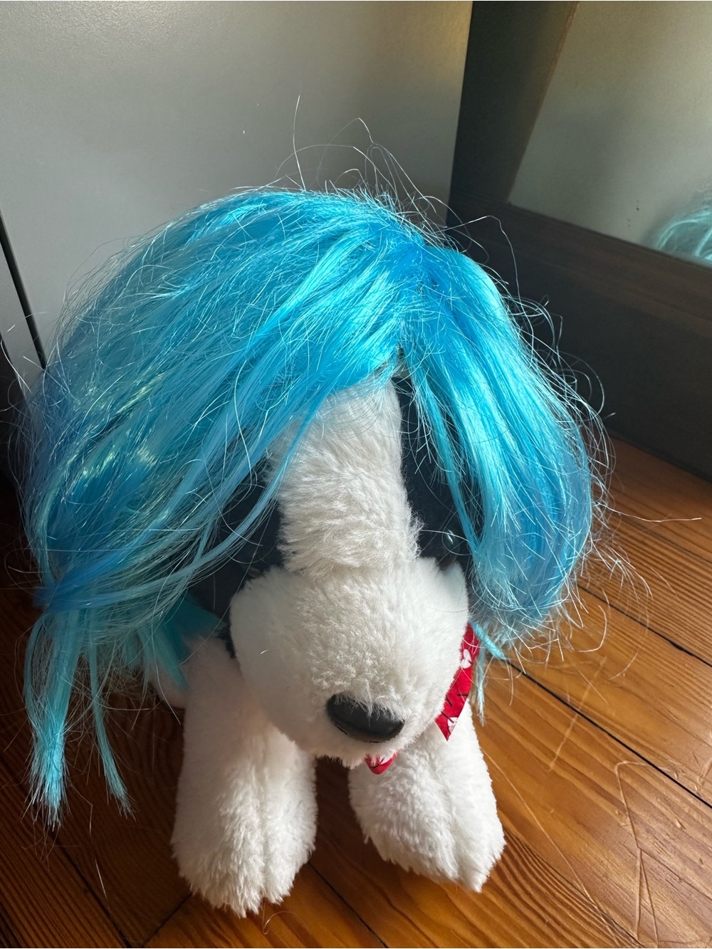 Bright Blue Wig